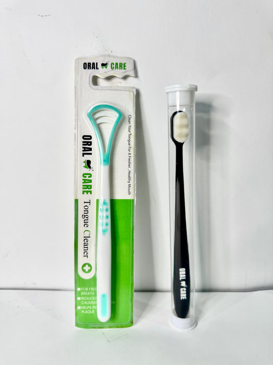ORAL CARE - Nano Toothbrush & Tongue Cleaner Bundle